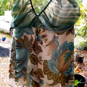 Ladies beautiful lightweight turquoise blouse